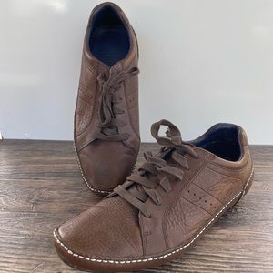 COLE HAAN Nike Air Mitchell Brown Leather Casual 9.5M Sneaker Driving C10792